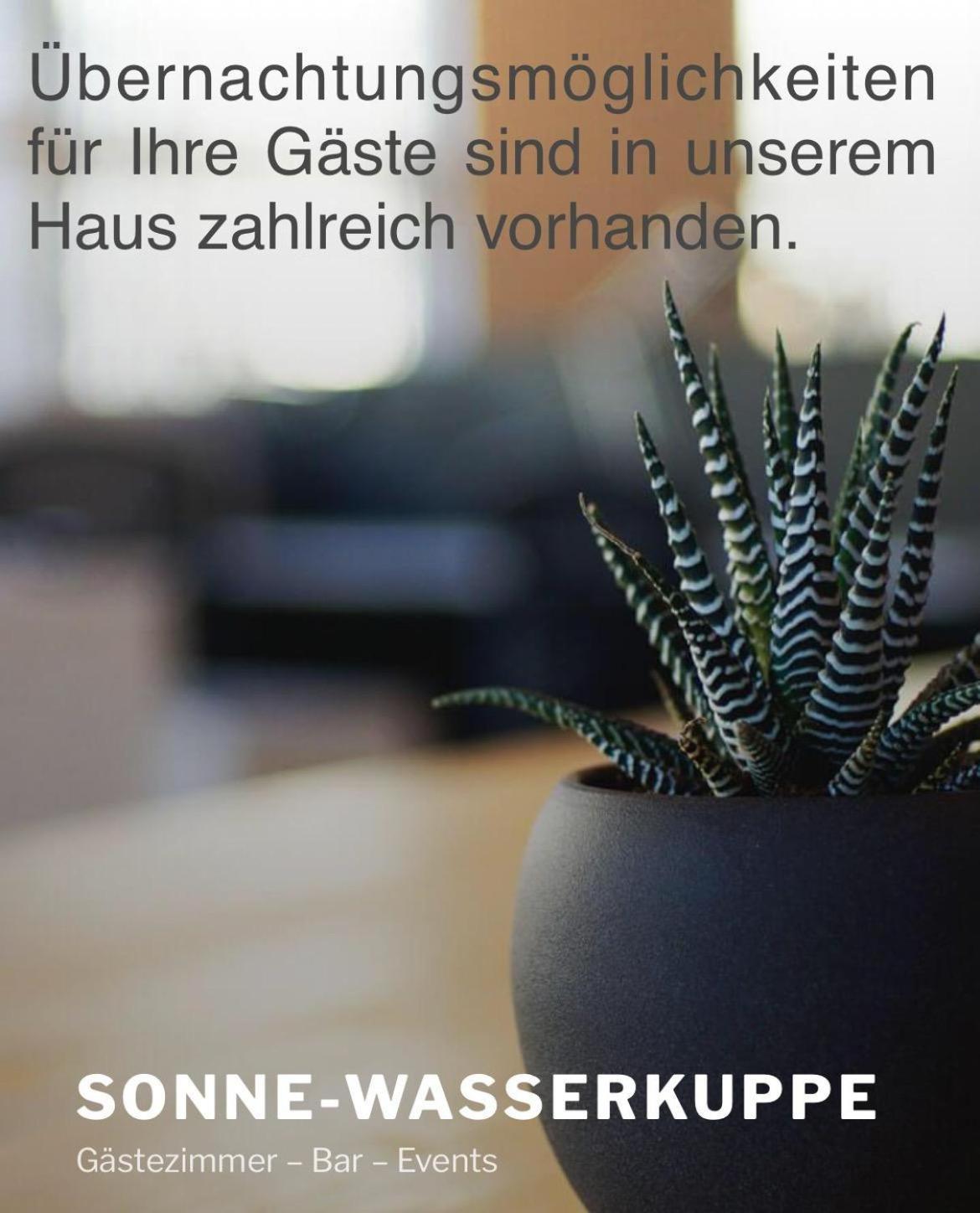 Zur Sonne "Gasthaus-Bar-Events" Poppenhausen Exterior foto