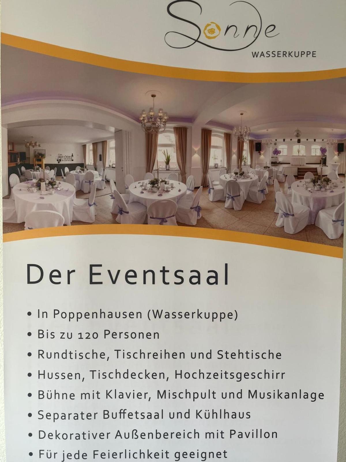 Zur Sonne "Gasthaus-Bar-Events" Poppenhausen Exterior foto